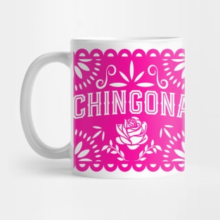 Chingona Pink Papel Picado Mug